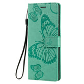 3D Butterflies Embossing Pattern Horizontal Flip Leather Case with Holder & Card Slot & Wallet